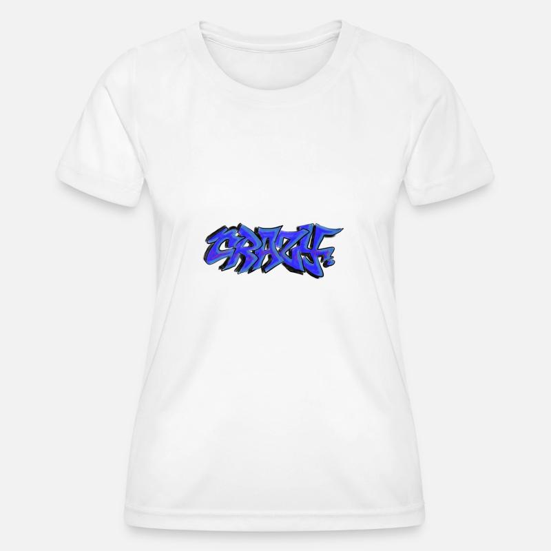 Crazy graffiti - Women's Functional T-Shirt - white