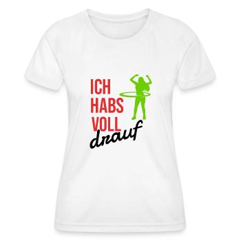 Sehr sportlich - Frauen Funktions-T-Shirt - Weiß - Vorne - AI Model Female 172 dark (172cm)