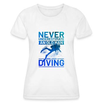 Scuba Taucher Spruch Herren Taucher - Frauen Funktions-T-Shirt - Weiß - Vorne - AI Model Female 172 dark (172cm)
