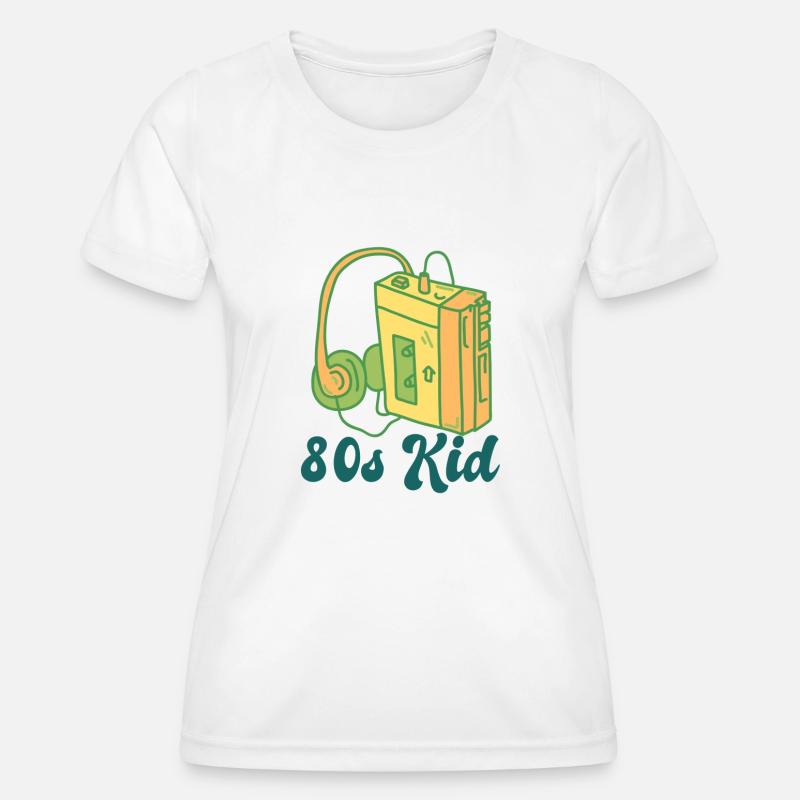 80s Kid - Women's Functional T-Shirt - white