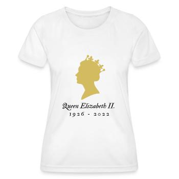 RIP Queen 1926 - 2022 - Frauen Funktions-T-Shirt - Weiß - Vorne - AI Model Female 172 dark (172cm)
