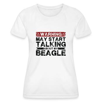 Speaking of beagles - Women's Functional T-Shirt - white - Front - AI Model Female 172 dark (172cm)