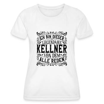 Ich bin dieser Legendäre Kellner - Frauen Funktions-T-Shirt - Weiß - Vorne - AI Model Female 172 dark (172cm)