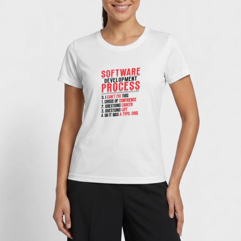 Software development process, programming Women's Functional T-Shirt