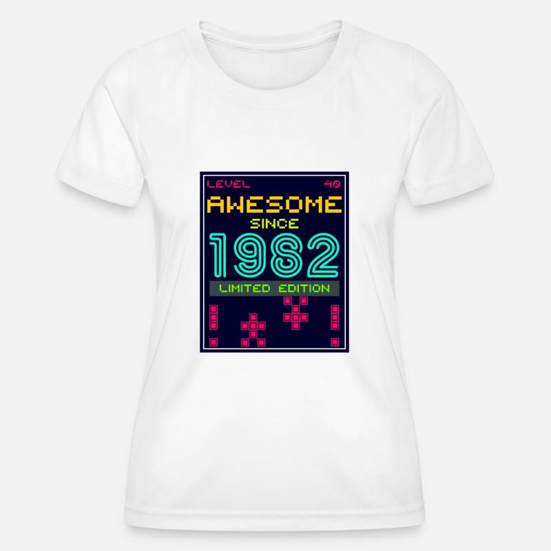 Awesome since 1982 limited edition - Women's Functional T-Shirt - white
