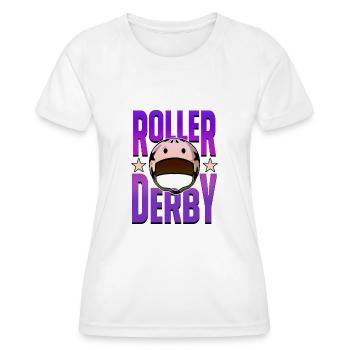 ROLLER DERBY - T-shirt sport Femme - blanc - Devant - AI Model Female 172 dark (172cm)