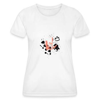Punk Rock LOL Gamer Nerd No Art Graphic Tee - Frauen Funktions-T-Shirt - Weiß - Vorne - AI Model Female 172 dark (172cm)