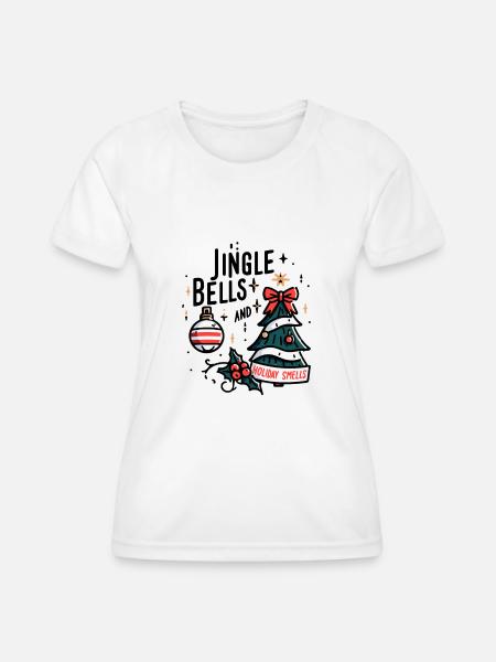Jingle Bells und Urlaubsgerüche - Frauen Funktions-T-Shirt - Weiß