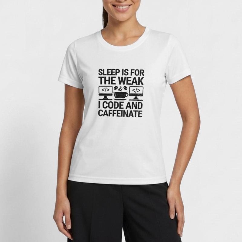 Café Codage Programmeur Codeur Développeur Nerd Coff T-shirt sport Femme