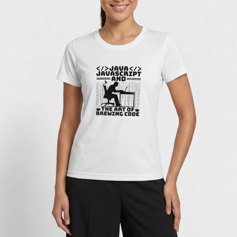Café Codage Programmeur Codeur Développeur Nerd Coff T-shirt sport Femme
