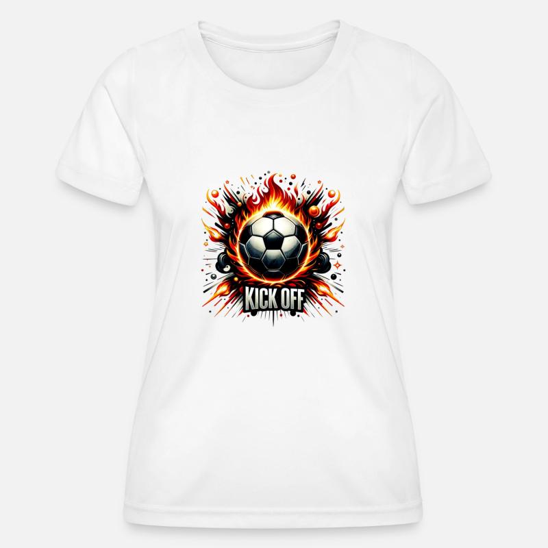 Fiery Impetus - Women's Functional T-Shirt - white