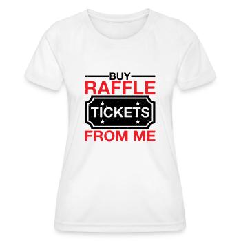 Achetez des billets de tombola chez moi 6 - T-shirt sport Femme - blanc - Devant - AI Model Female 172 dark (172cm)