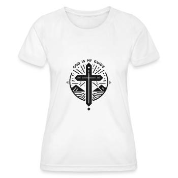 Gott ist mein Führer - Frauen Funktions-T-Shirt - Weiß - Vorne - AI Model Female 172 dark (172cm)