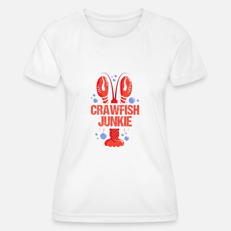 Crayfish junkie - Women's Functional T-Shirt - white