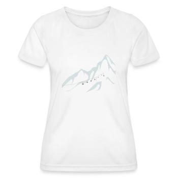 Skilift Ski Lift - Frauen Funktions-T-Shirt - Weiß - Vorne - AI Model Female 172 dark (172cm)