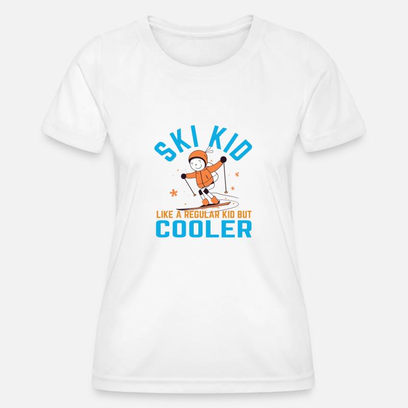 Ski Kid - Women's Functional T-Shirt - white