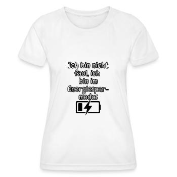 lustiges Spruch T-shirt – Dein Statement-Shirt - Frauen Funktions-T-Shirt - Weiß - Vorne - AI Model Female 172 dark (172cm)