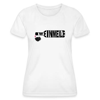 Weinmeile Weinflasche - Frauen Funktions-T-Shirt - Weiß - Vorne - AI Model Female 172 dark (172cm)