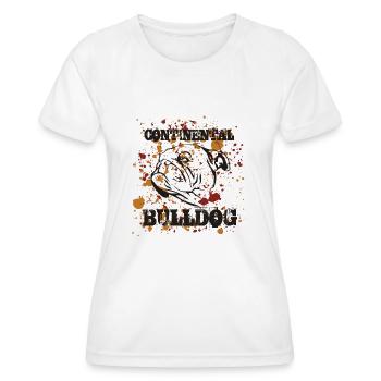 bulldog art - Frauen Funktions-T-Shirt - Weiß - Vorne - AI Model Female 172 dark (172cm)