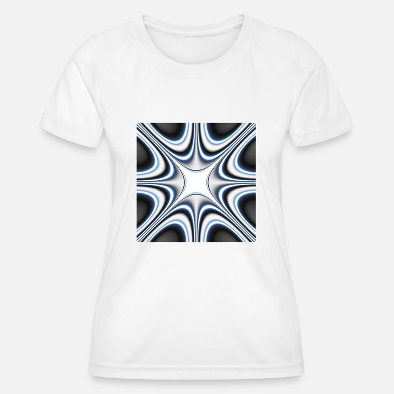 Abstract with different shapes and patterns - Women's Functional T-Shirt - white
