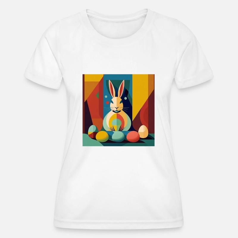 Easter Bunny No.01 - Women's Functional T-Shirt - white