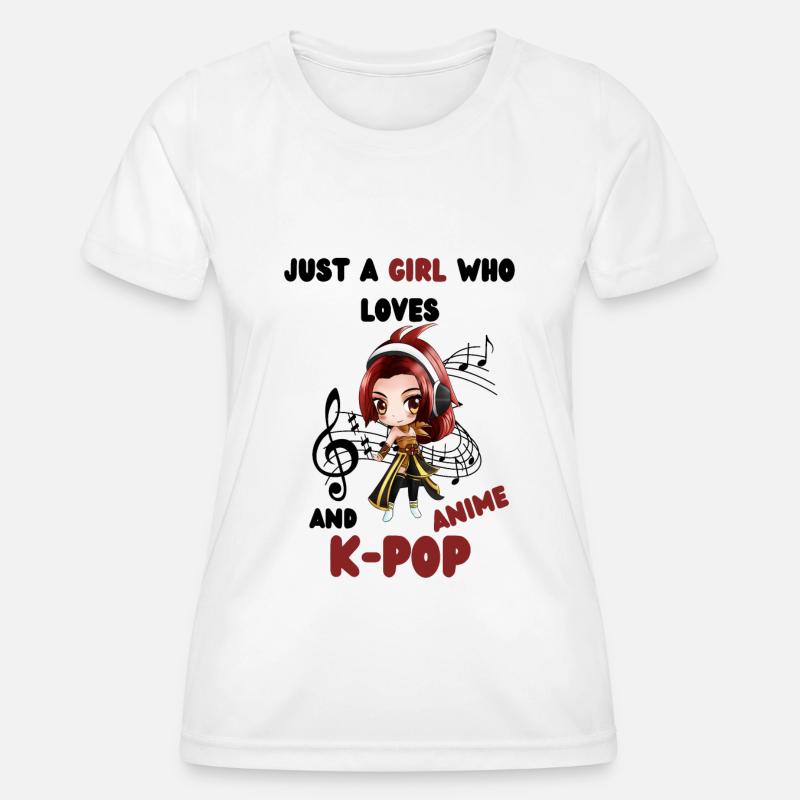 K- Pop Anime Korean Pop - Women's Functional T-Shirt - white