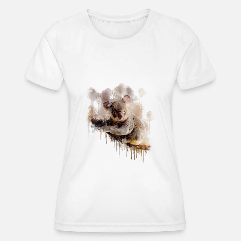 Koala bear australia gift shirt - Women's Functional T-Shirt - white