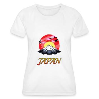 Japon Fuji Soleil Levant Culture japonaise - T-shirt sport Femme - blanc - Devant - AI Model Female 172 dark (172cm)