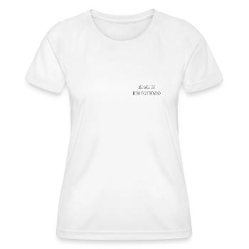 Die Lage ist Besäufniserregend Wein Wine Weißwein - Frauen Funktions-T-Shirt - Weiß - Vorne - AI Model Female 172 dark (172cm)