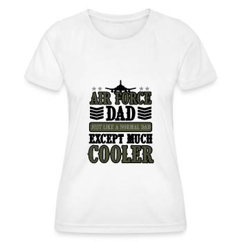 Air Force Dad Pilot USA US Army Amerika Militär - Frauen Funktions-T-Shirt - Weiß - Vorne - AI Model Female 172 dark (172cm)