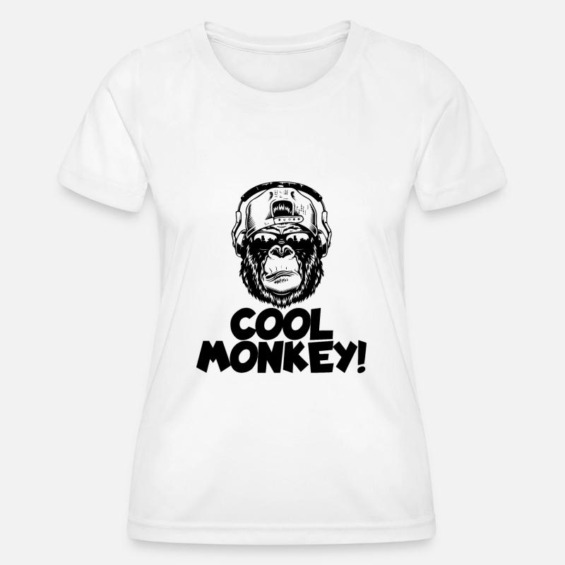 Monkey Punk - Women's Functional T-Shirt - white