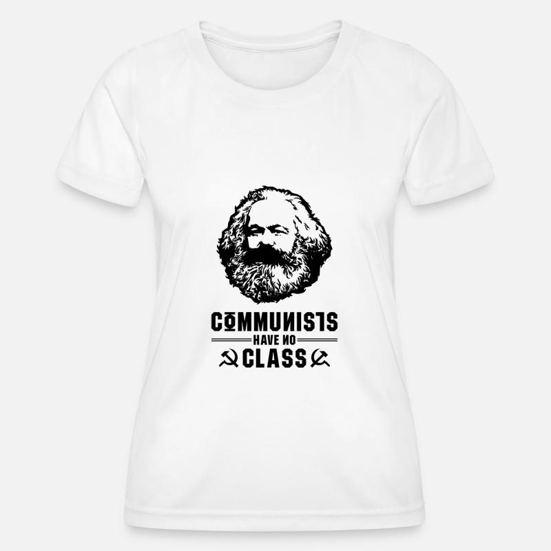 Communists class gift Karl Marx Marxism - Women's Functional T-Shirt - white