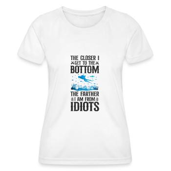 Plongée sous-marine The Closer I - T-shirt sport Femme - blanc - Devant - AI Model Female 172 dark (172cm)