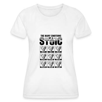 Stoic philosopher Marcus Aurelius Stoic - Women's Functional T-Shirt - white - Front - AI Model Female 172 dark (172cm)