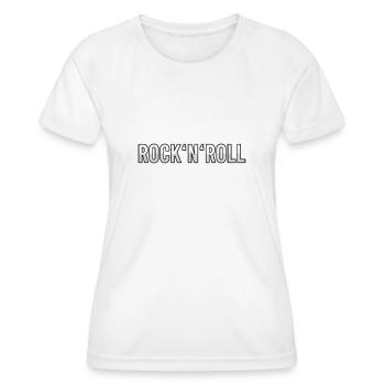 Rock n Roll - Frauen Funktions-T-Shirt - Weiß - Vorne - AI Model Female 172 dark (172cm)