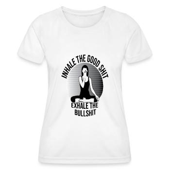 Yoga - Women's Functional T-Shirt - white - Front - AI Model Female 172 dark (172cm)