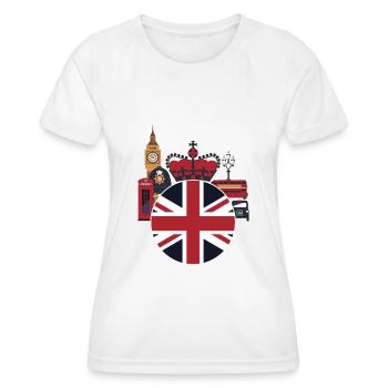 London - Frauen Funktions-T-Shirt - Weiß - Vorne - AI Model Female 172 dark (172cm)