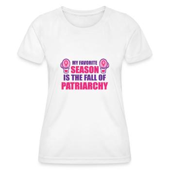 Féminisme Empowerment Pro-choix Pro Avortement - T-shirt sport Femme - blanc - Devant - AI Model Female 172 dark (172cm)