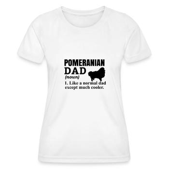 Spitz Pomeranian Zwergspitz Chien - T-shirt sport Femme - blanc - Devant - AI Model Female 172 dark (172cm)