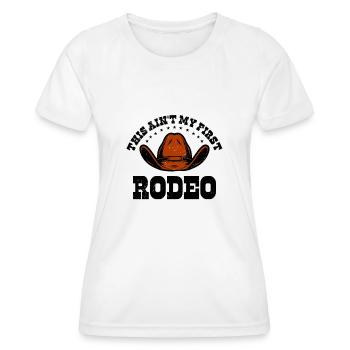 Rodéo Western Cowboy Wild West Retro Horse - T-shirt sport Femme - blanc - Devant - AI Model Female 172 dark (172cm)