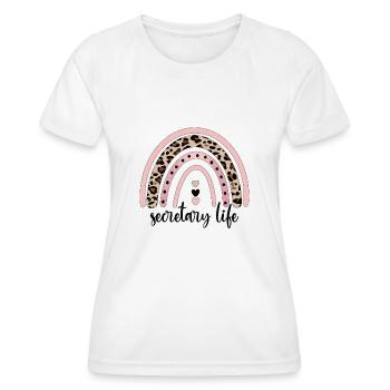 Secrétaire Appréciation Employé de bureau Cadeau - T-shirt sport Femme - blanc - Devant - AI Model Female 172 dark (172cm)