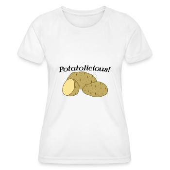 Kartoffelgemüse Gesundes Essen von Kartoffeln - Frauen Funktions-T-Shirt - Weiß - Vorne - AI Model Female 172 dark (172cm)