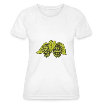 Hops - Women's Functional T-Shirt - white - Front - AI Model Female 172 dark (172cm)
