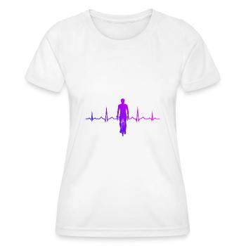 Cycling Mtb Cycling Cycling Bike - Women's Functional T-Shirt - white - Front - AI Model Female 172 dark (172cm)
