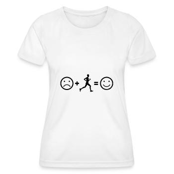 Course à pied, Jogging, Fitness, Jogging, Cross Country Runnin - T-shirt sport Femme - blanc - Devant - AI Model Female 172 dark (172cm)