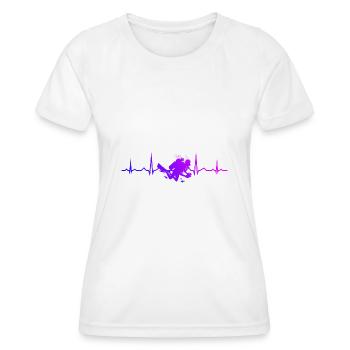 Diver Scuba Diver Men's Scuba Diving - Women's Functional T-Shirt - white - Front - AI Model Female 172 dark (172cm)