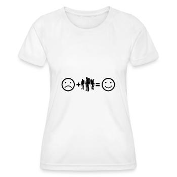 Bloc Bloc Bloc Escalade de bloc Hommes - T-shirt sport Femme - blanc - Devant - AI Model Female 172 dark (172cm)
