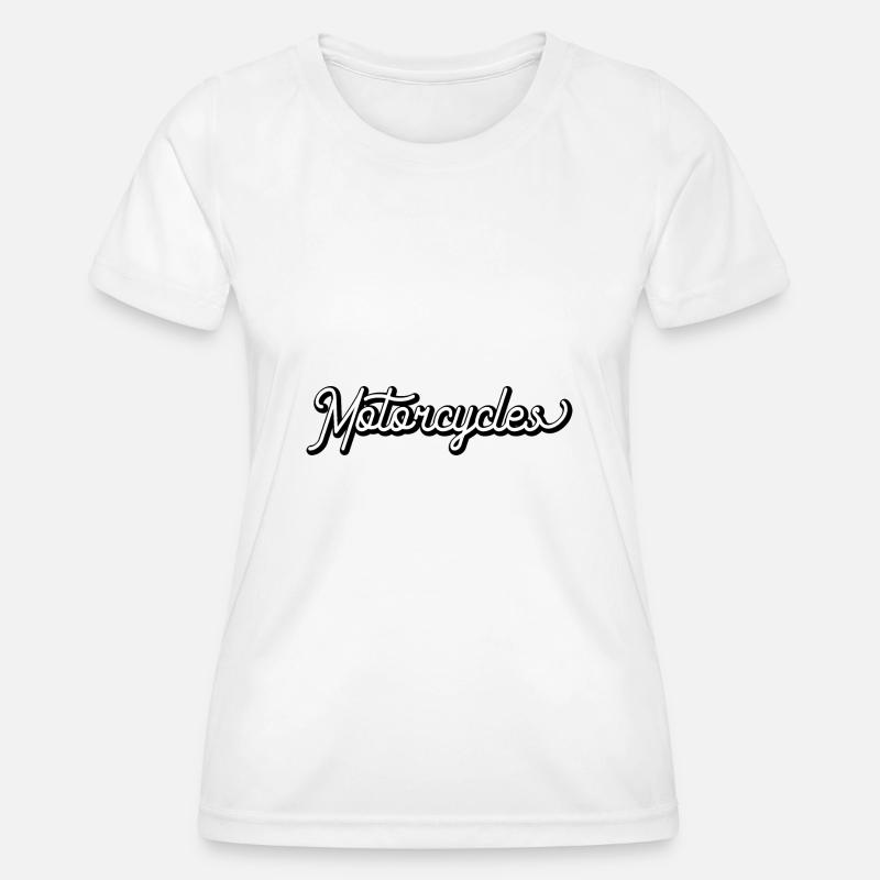 Motorcycles - Women's Functional T-Shirt - white