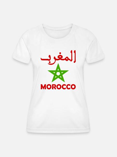 Marokko - Frauen Funktions-T-Shirt - Weiß