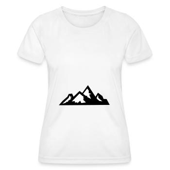 Montagnes Montagnes Montagnes 08 - T-shirt sport Femme - blanc - Devant - AI Model Female 172 dark (172cm)